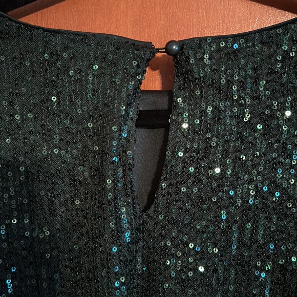 ANTHROPOLOGIE- Wine coloured sequins shirt by “Flat white - Picture 5 of 11